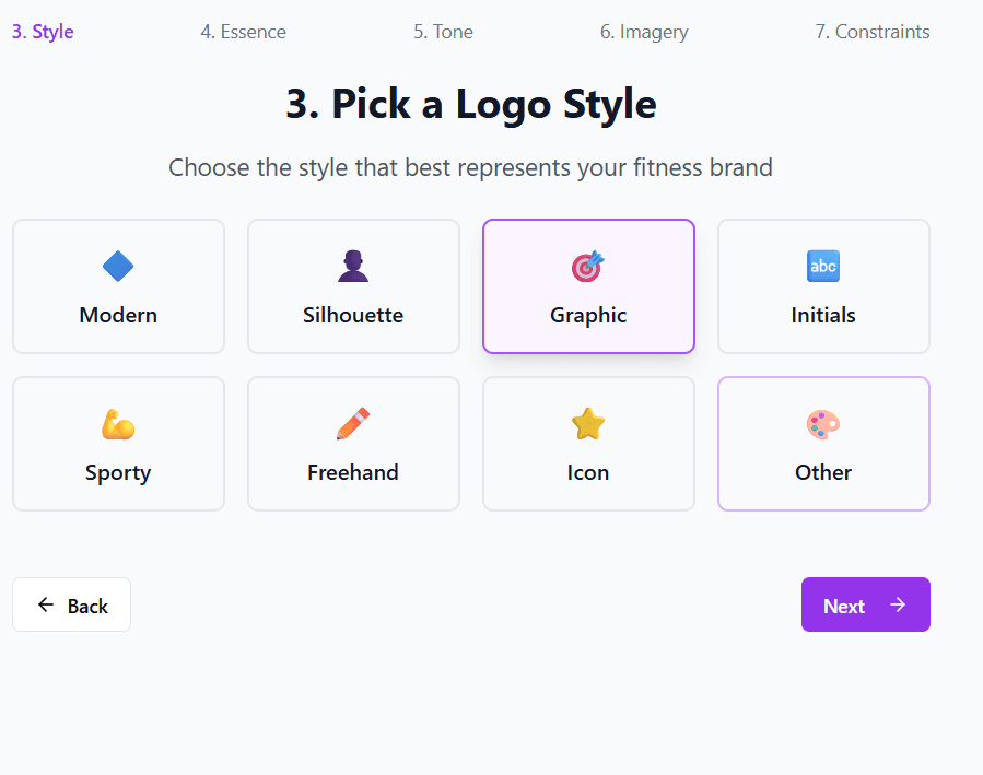 Multi-step guided setup flow with step indicators and helpful context